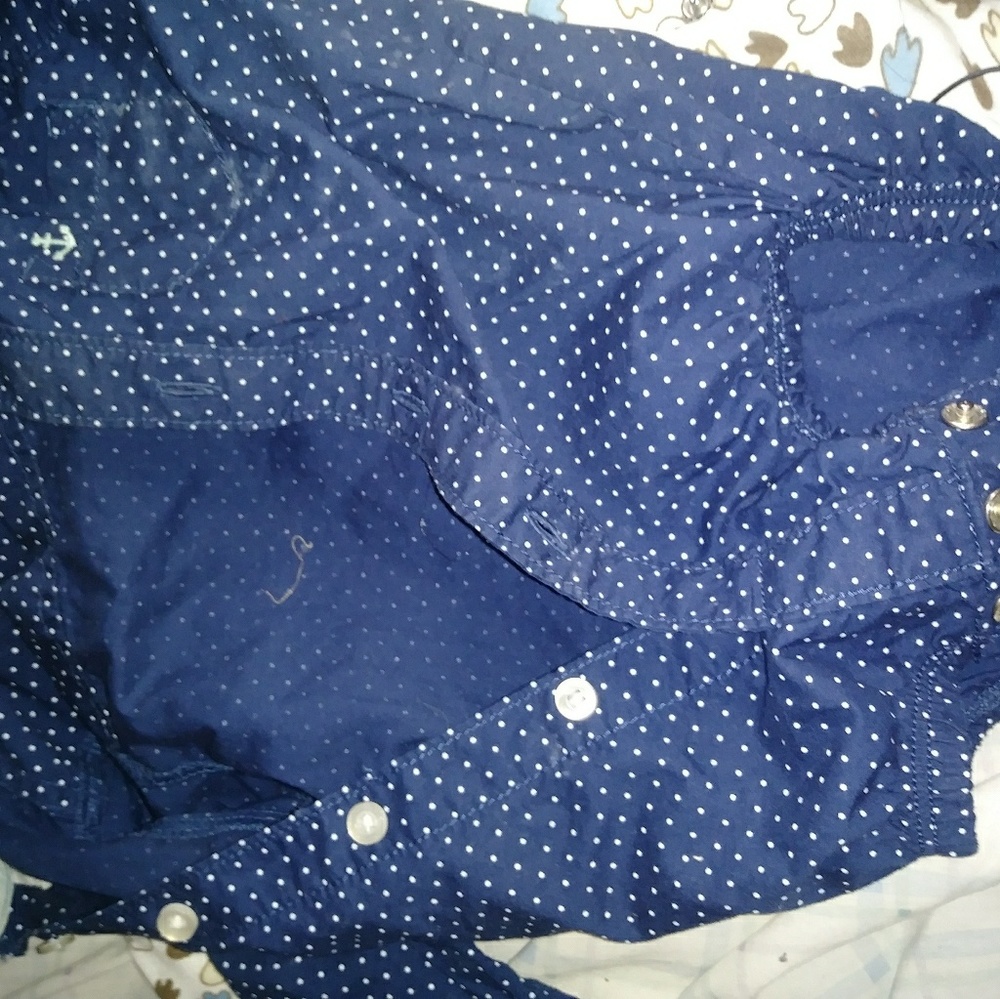 Blue and white
